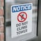 Signmission Do Not Climb Tower Sign With Symbol, 7 in W x Rectangle, Vinyl Decal OS-2PACK-NS-D-710-V-11124 - alternate 3